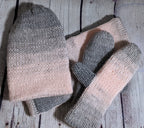 Pink & Silvermist Winter Knit Set- Wool Blend