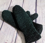 Green & Black Forester Knit Set- Wool Blend