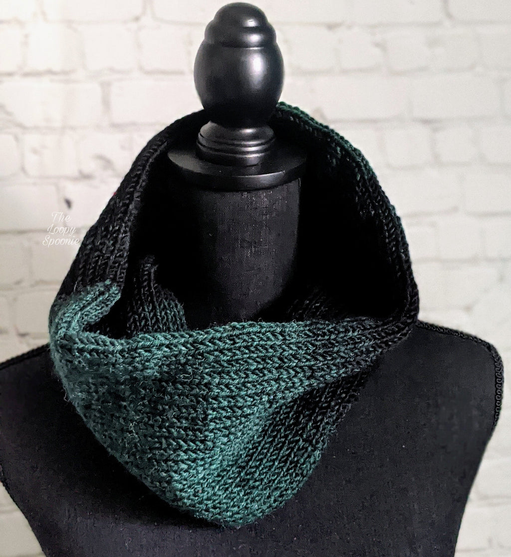 Green & Black Forester Knit Set- Wool Blend