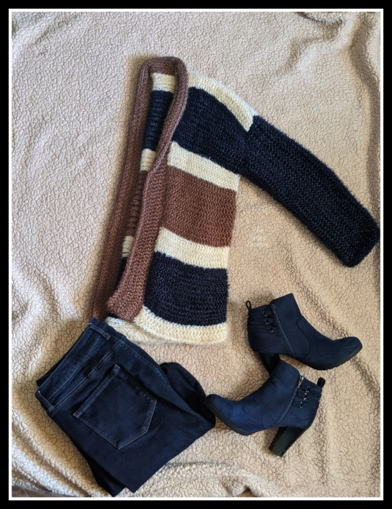 Hygge Me Cardigan Loom Knitting Pattern