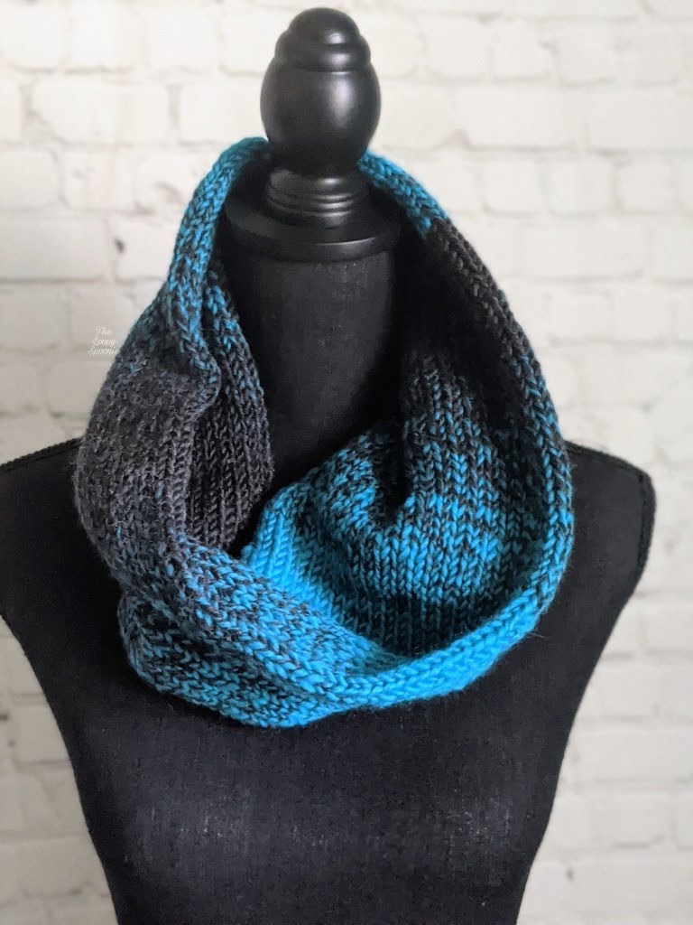 Blue & Black Ombre Knit Set- Wool Blend