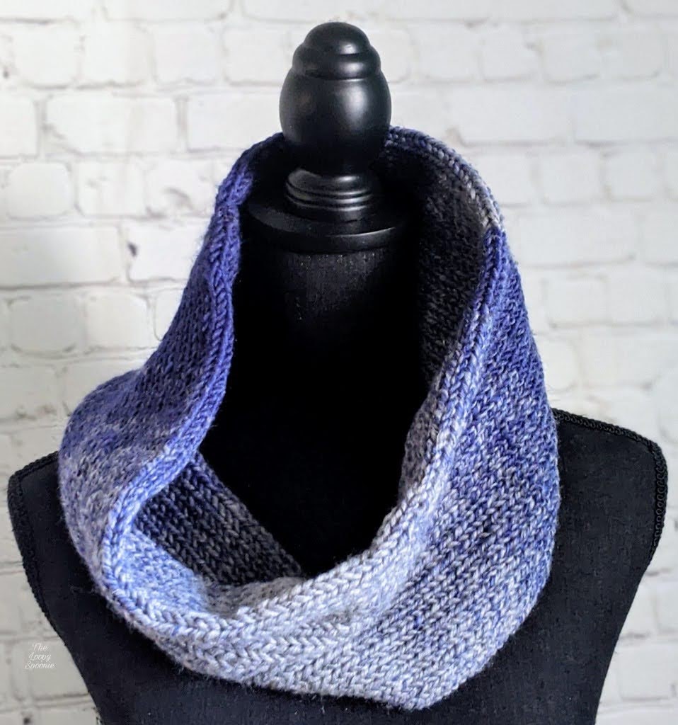 Blue & Silver Winter Knit Set- Wool Blend