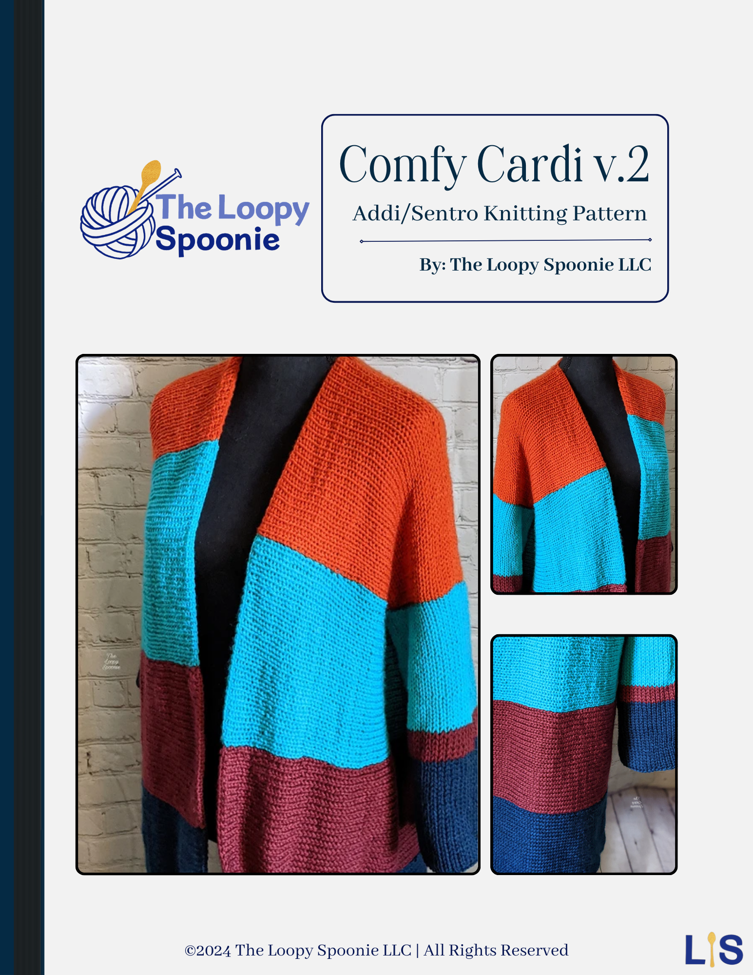 Comfy Cardigan Knitting Machine Pattern